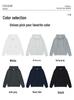 Unisex Cotton Drop Shoulder Zipper Hoodie Cardigan for Autumn/Winter