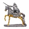 Armored Horseman Statue Creative Gift Retro Knight and Horse Sculpture