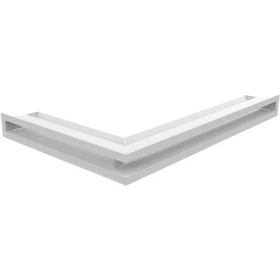Lüftungsgitter LUFT Ecke rechts 40x60x6 weiß Slim
