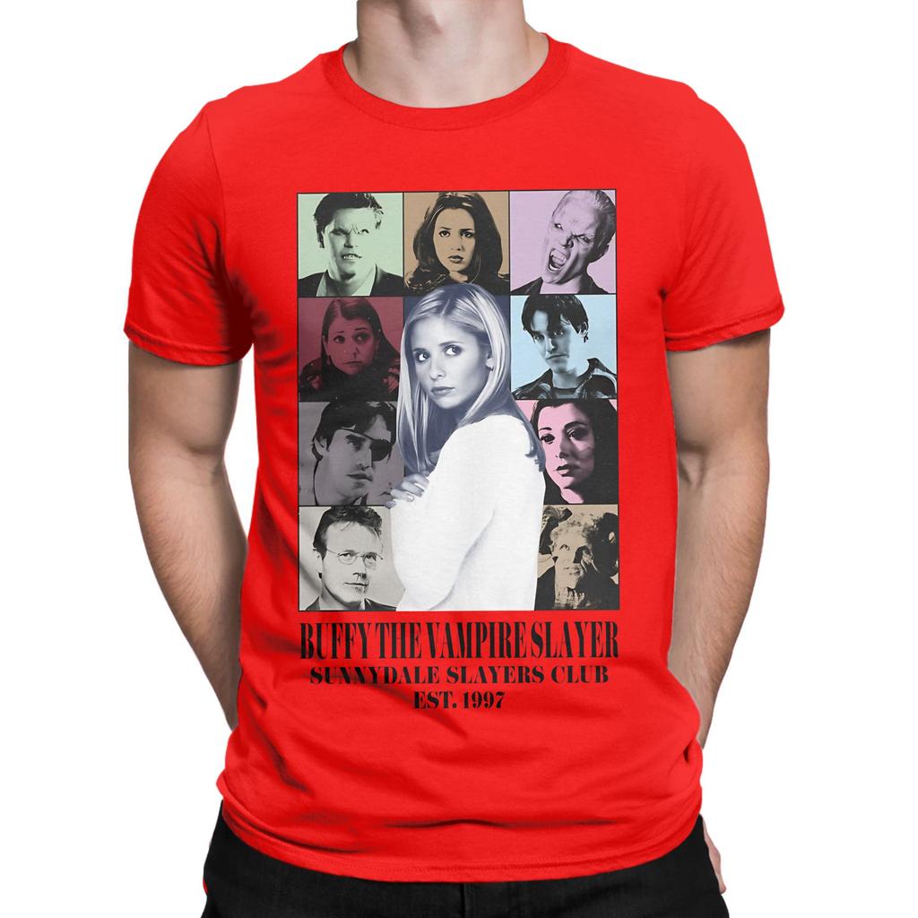 bBUFFY THE VAMPIRE SLAYER THE ERAS TOUR Funny 100 Cotton TShirt Buffy The Vampire Slayer Band Tops Tees For Unisex