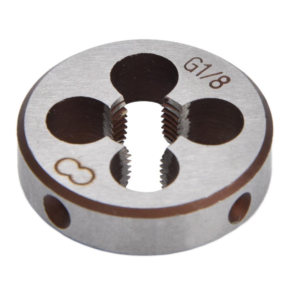 Round Shape UNC Round Die Alloy Steel Threading Die Precision Thread Screw Die Cleaning Threads G1/8
