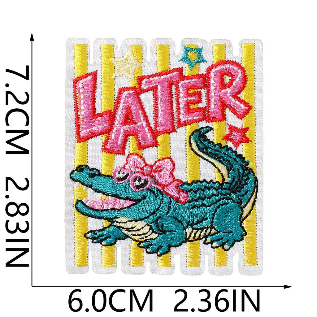 Fishing Theme Embroidery Cloth Sticker Ironing Outdoor Clothing Fishing Gear Bag Catch Pattern Diy Decorative Embroidery Mark Boy