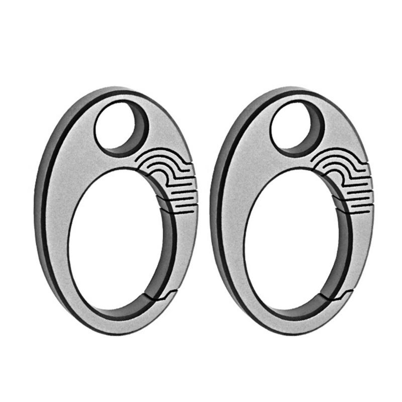 

2pack Backpacking Carabiner Hook Quickly Release Carabiner Security Carabiner for Sports and Leisures Activity 1