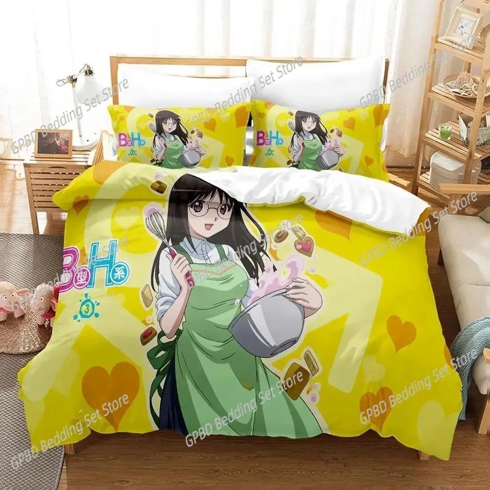 B Gata H Kei Bedding Set Single Twin Full Queen King Size Bed Set Adult Kid Bedroom Duvetcover Sets 3D Print Anime Bed Sheet Set