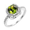 Cellacity Geometry Silver 925 Jewelry 7 Colors Choice Gemstones Ring for Women Classic Design Female Engagement Gifts Size5-10