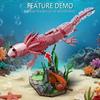 998 Teile Kreatives Wassertier Amphibien Axolotl Modell Bausteine Salamander Konstruktionssteine Spielzeug Geschenk für Kinder Erwachsene