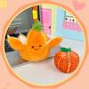 Peelable Fruit Plush Keychain 3.54-Inch Stuffed Toy for Kids Adults Cute Orange Lemon Durian Shape Interactive Stress Relief Toy Bag Backpack