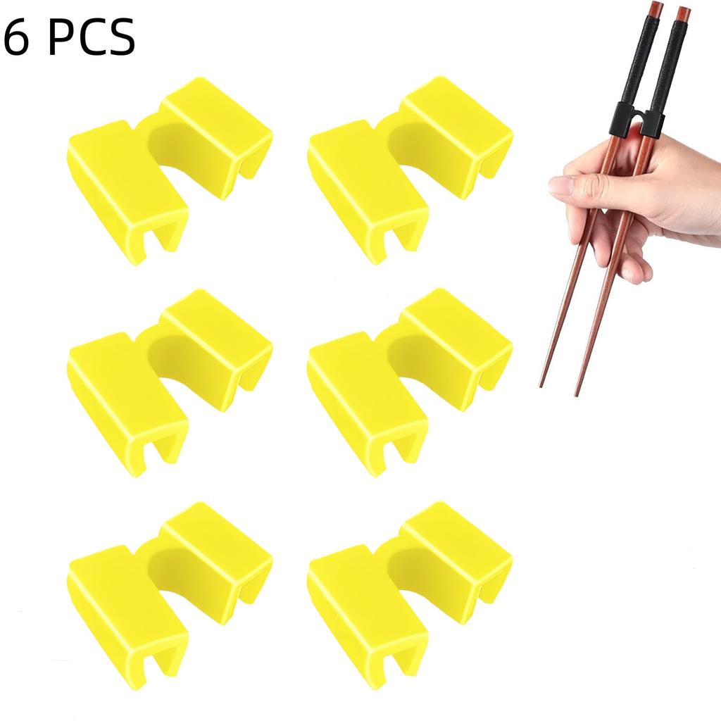 5/6PCS Reusable Chopsticks Trainers Non-Slippery Reusable and Replaceable Asian Helper for Kids Adults Beginner Each Age Learner