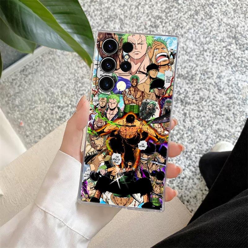 Hot One Anime P-Piece S26 Ultra Case Coque For Samsung Galaxy S25 S26 S24 S23 Ultra S22 S20 Plus S21 FE A57 5G Clear Phone Cover