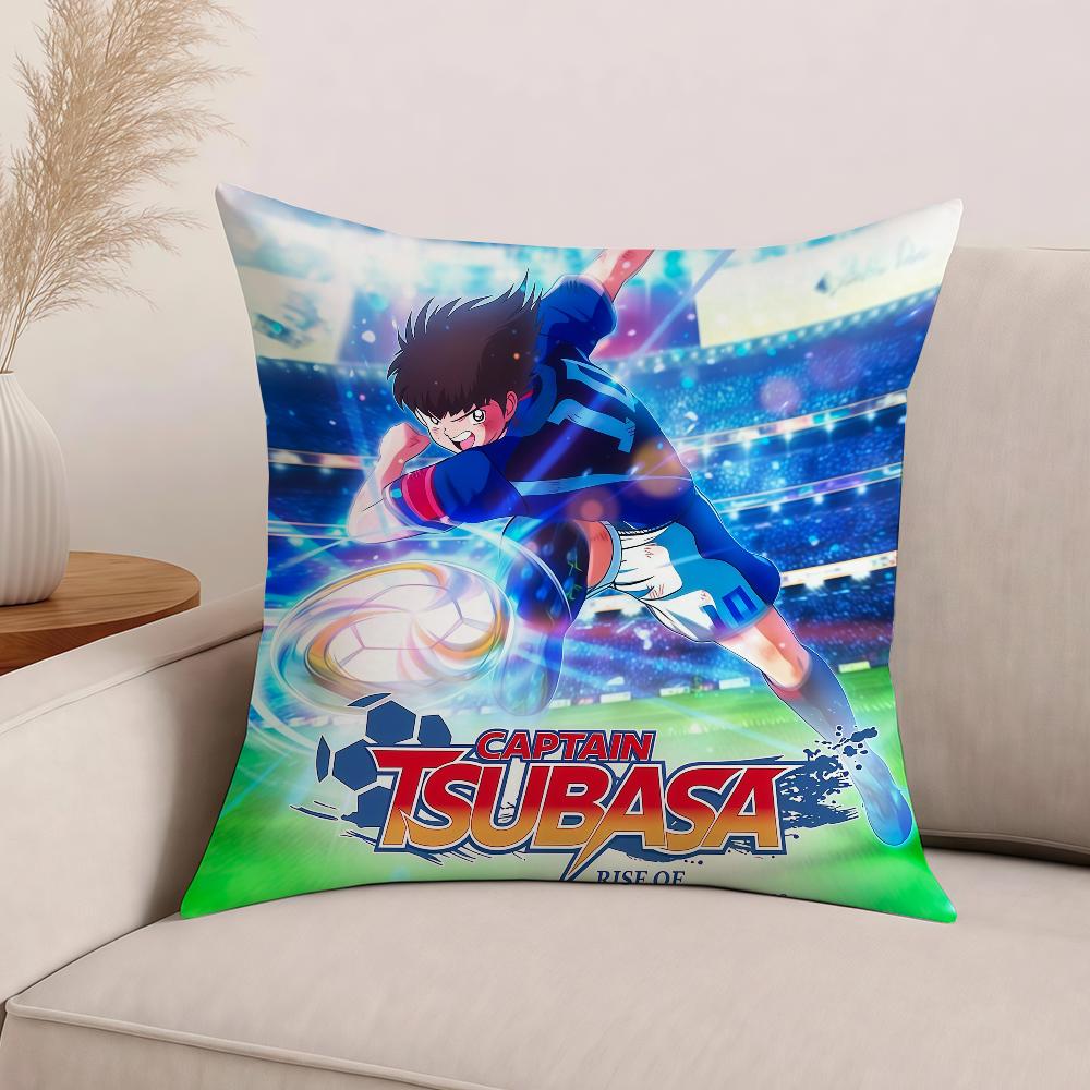 Anime Captain Tsubasa Pillow Case Office Cushions Suitable For Sofa Car Bedroom Decorative Cushion Cover