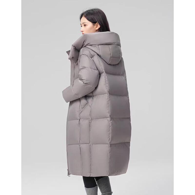 

Xuezhongfei Длинный пуховик с капюшоном M