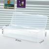Clear Plastic Compartmentalized Organizer Box Holds 550+ Game Cards Storage Box  Portable With Adjustable Divider For Cards