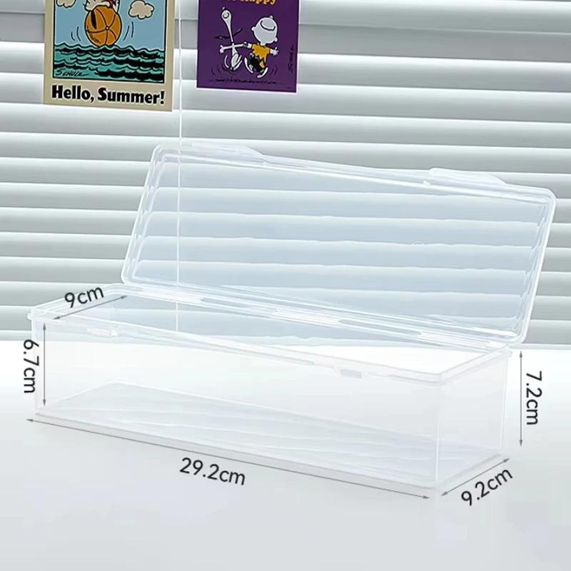Clear Plastic Compartmentalized Organizer Box Holds 550+ Game Cards Storage Box Portable With Adjustable Divider For Cards