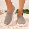 Fashion Women's Summer Shoes Mesh Breathable Sneakers Light Slip on Flat Platform New Casual Shoes Ladies Anti-slip Walking Woven Shoes