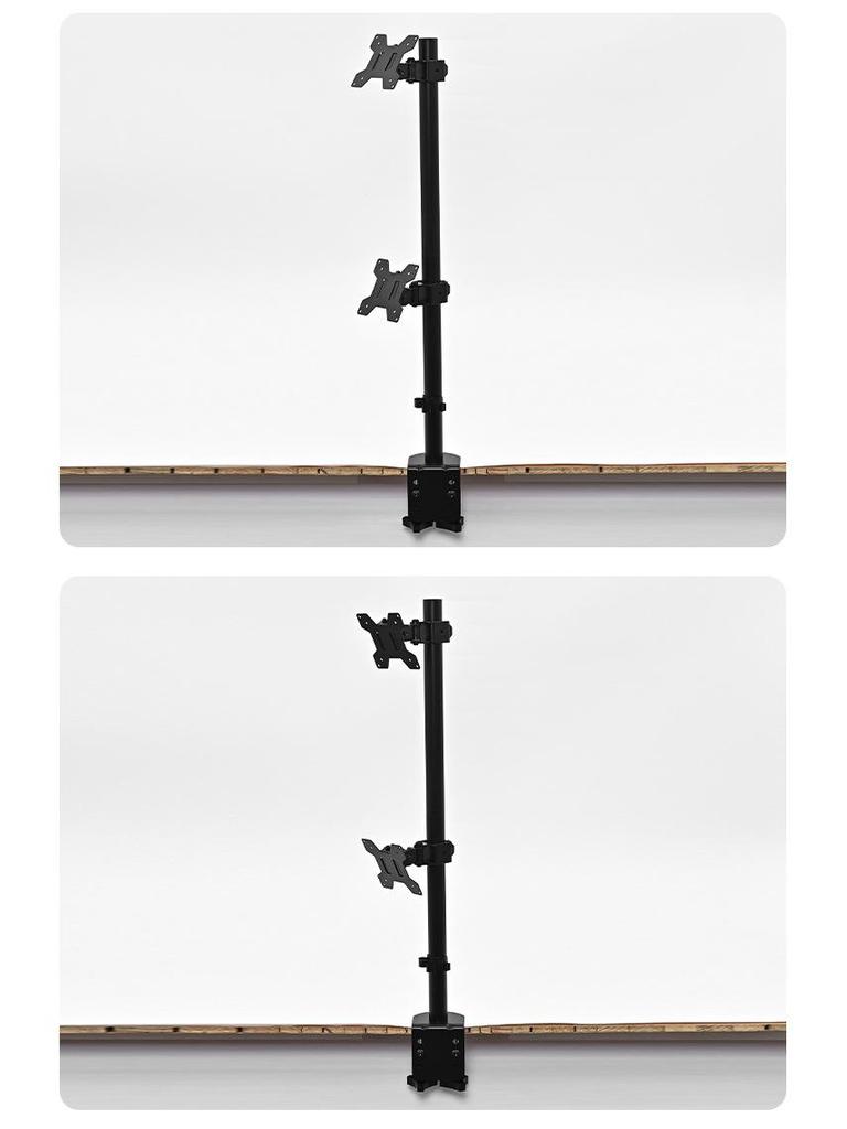 Justerbart mekaniskt armställ för dubbla skärmar