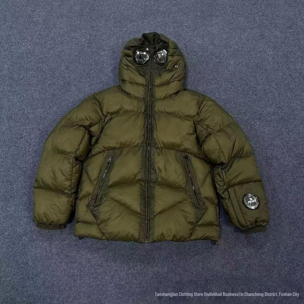 PALACE X COMPANY Co-branded Men's Outdoor Cotton Jacket, European Size, Mountaineering Warm Lens Badge