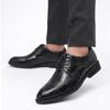 Leather Shoes Men's Business Formal Shoes Large Size Casual Shoes Versatile Pointy Wedding Shoes