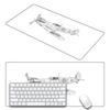 .Super-large aircraft design game Mouse Pad XXL Gaming Accessories Gamer Keyboard Non-Slip Laptop Large Rubber Anime Custom