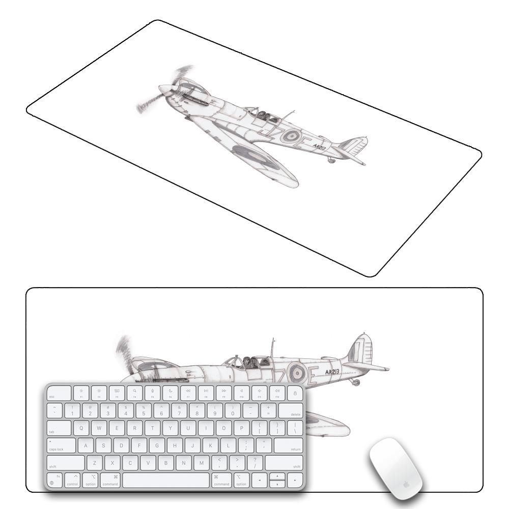 .Super-large aircraft design game Mouse Pad XXL Gaming Accessories Gamer Keyboard Non-Slip Laptop Large Rubber Anime Custom