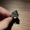 Retro Crown Skull Ring For Men Silver Color Punk Gothic Rock Hiphop Open Ring Handmade Designer Jewelry Biker Accessories Gift