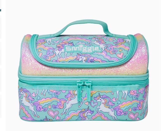 Smiggle Kids Lunch Bag Large Capacity Insulated Lunch Box Tote for School Students Portable Meal Cooler Bag Cute Design