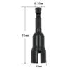 1/4'' Hexagon Shank Wing Socket 65mm Length Butterfly Socket Long Power Wing Nut Drive 12mm Slotted Socket