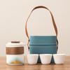 Shangqi Portable Travel Tea Set with 1 Pot, 3 Cups