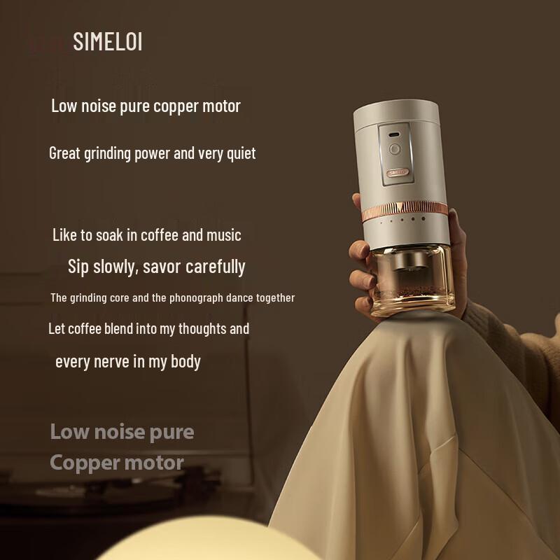Shimeile PLUS Portable Manual Coffee Grinder with Latte Set