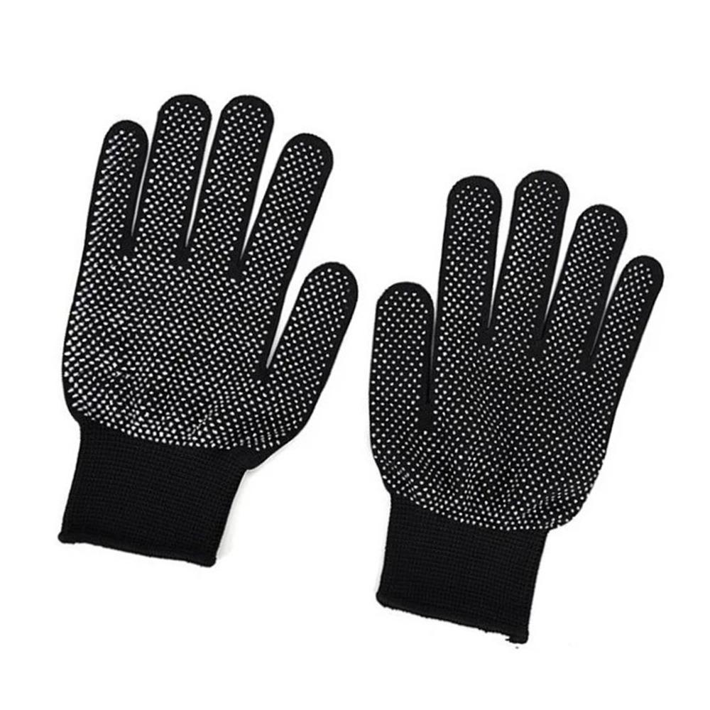 Soft Heat Proof Gloves Non-Slip Curling Iron Gloves Styling Tool Hair Styling Gloves  Salon Use