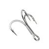 6066 Rustproof Reinforced Treble Hook, Tin-Plated Black Nickel Spinner Anchor Hooks