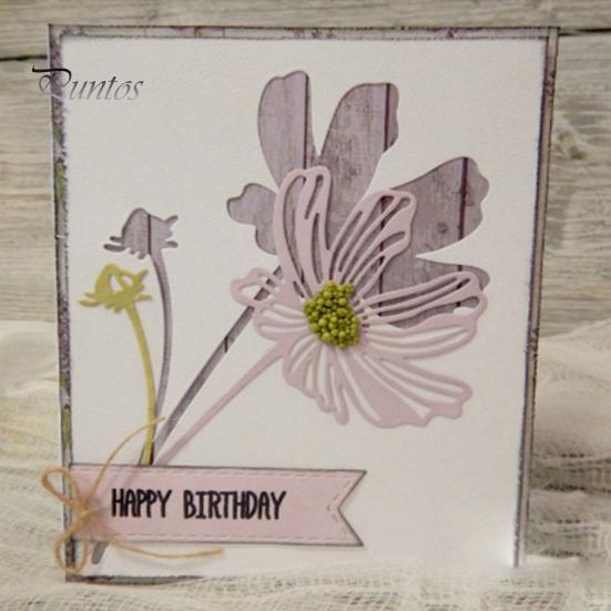 Metall-Stanzformen mit Blumenmotiv, zum Selbermachen, für Sammelalbum, Papier, Karten, Album, Dekoration