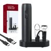Electric Wine Bottle Opener Automatic Red Wine Corkscrew Rechargeable Opener Foil Cutter Base Wine Tools For Kitchen Accessories