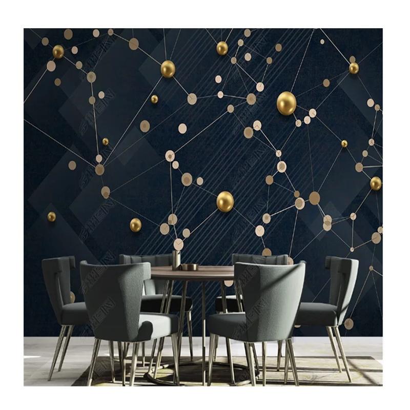 Modern Wallpapers For Living Room Abstract Geometric Lines Gewelry Wall Paper Home Decor Mural Bedroom Wallpaper