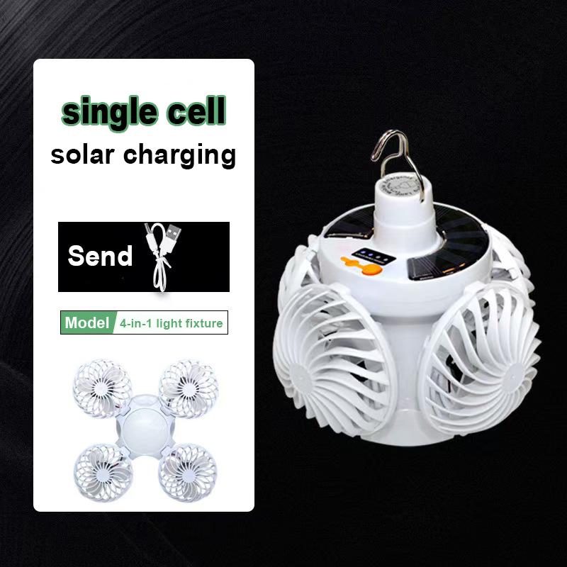 Rechargeable Light Camping Light Fans Lamp Multi-functional Portable Outdoor Portable Lamp Night Emergency Tent Light With Hook