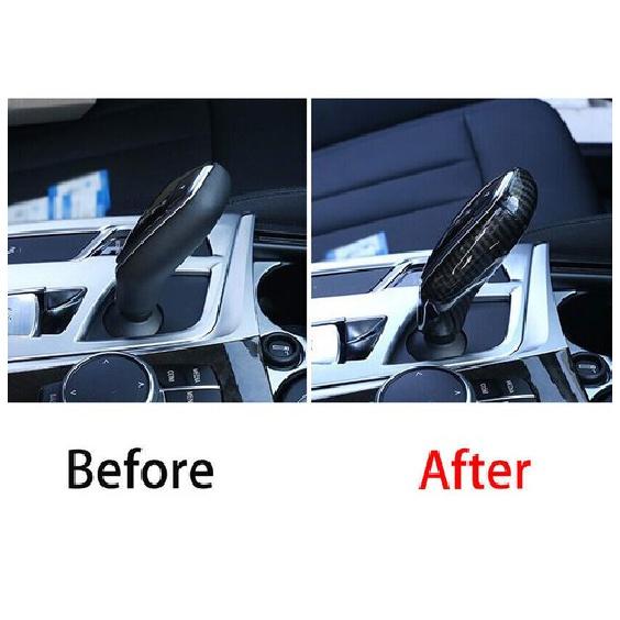 For BMW 7 Series 2016-22 ABS Carbon Fiber Middle Console Gear Shift Knob Cover