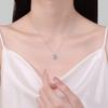 Minimalist Square Candy Pendant Necklace Women Sterling Chain Daily Wear Simple Locket Jewelry