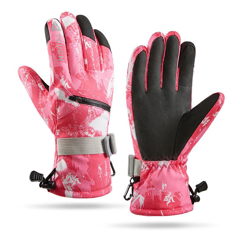 Mănuși de schi calde pentru bărbați și femei, rezistente la vânt, pentru echitație, drumeții, schi, skateboard, snowboard, mănuși pentru snowmobil, mănuși cu ecran tactil.