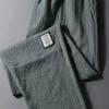 Men Pants Ice Silk Elastic Waist Drawstring Summer Mid Waist Pockets Trousers Streetwear