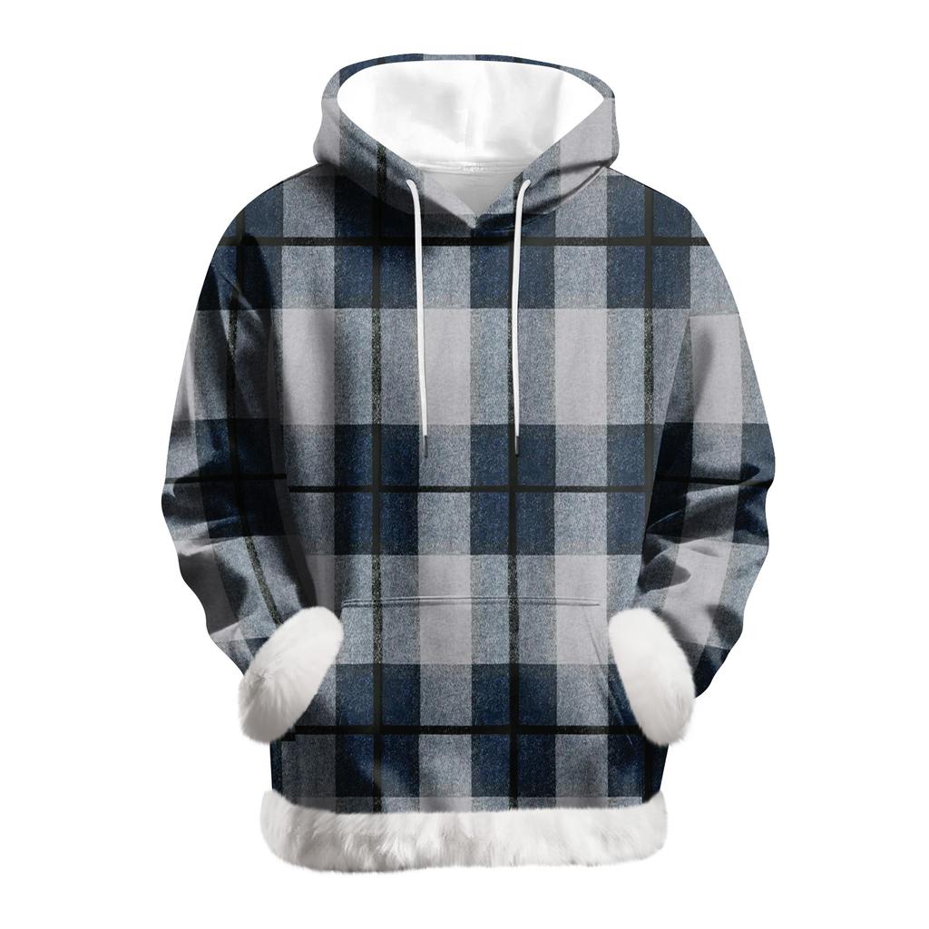 Damska codzienna bluza z kapturem z długim rękawem i nadrukiem