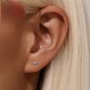 1PAIR women's fashion stud earrings, octagonal star stud earrings, simple, small and versatile, suitable for gift-giving daily vacation wear