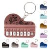 Schlüsselanhänger-Anhänger, Mini-E-Piano-Form, 8 Tasten, leichte Musik, Cartoon-Paar-Anhänger, exquisiter Schlüsselanhänger, lustiges Geburtstagsgeschenk
