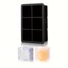 1pack Ice Silicone Cube Mold Tray 6-Grid DIY Freeze Ice Maker Creative Ice Cube Mold Barware Tools Perfect for Freezer, Cocktail