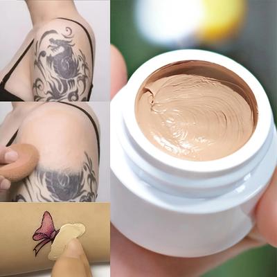Correttore impermeabile a copertura totale per tatuaggi, cicatrici, acne e occhiaie Fondotinta dalla finitura naturale Adatto a tutti i toni della pelle