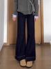 Women's Winter 2025 High-Waisted Plus Size Micro-Flared Wide-Leg Jeans