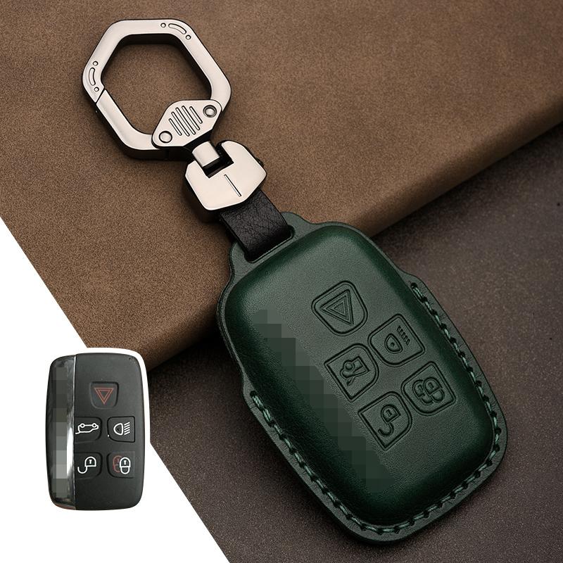 Δερμάτινη Θήκη Κλειδιού Κατάλληλη για Land Rover LR4 Range Rover Sport Freelander 2 Discovery Jaguar E-Pace XF XJL XK XE XJ