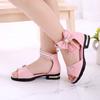 Kinder Bogen Sandalen Kinder Mädchen Sommer Nette Sandalen Strand 2024 Prinzessin Mode High Heels Quaste Schule Schuhe