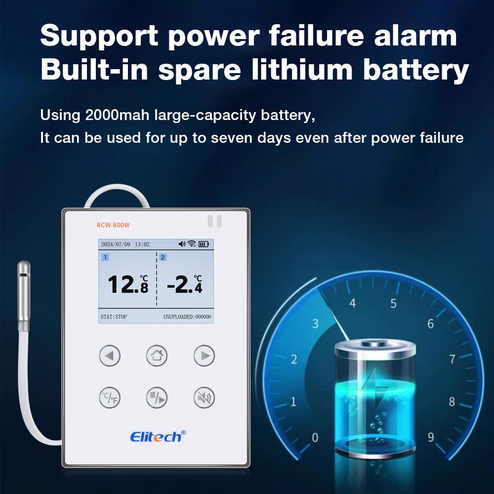 WiFi Temperature Humidity Data logger Datalogger 20000 Points Large Capacity Reusable TEMP RH Detector Elitech for Cold Chain