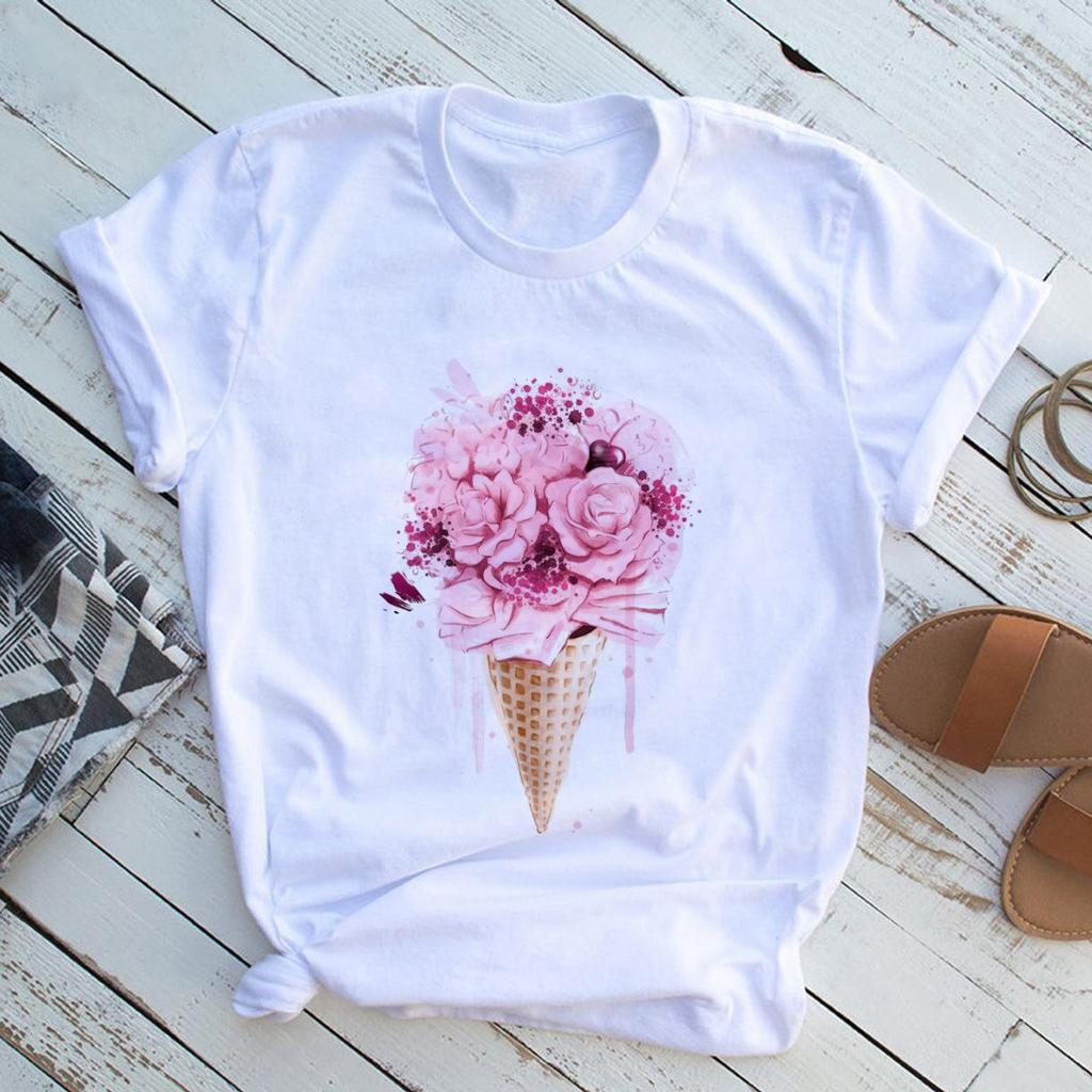Flower Cartoon Cute Print Fashion 