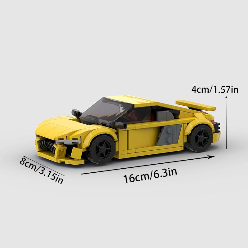 Super Sports Car Classic Toy Building Block Set, Suitable As Birthday, Halloween, Christmas Gifts and for Home Decoration Collec