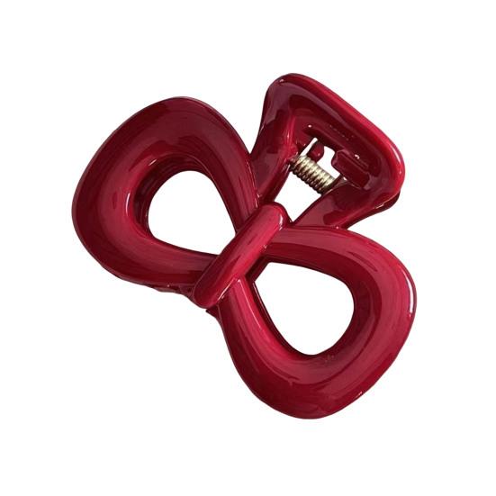 1/2Pcs Women Hair Claw Dot Print Plastic Hair Clamp with Strong Grip Anti-slip Teeth Large Size Shark Hair Clip